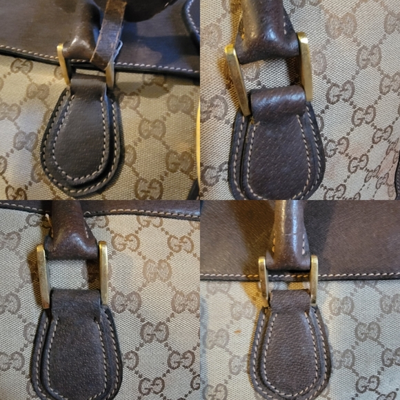 Gucci GG Boston weekender LARGE  Carryall travel luggage Vintage Authentic Rare - Picture 10 of 14